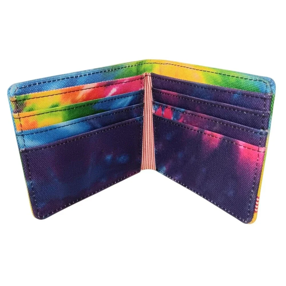 Herschel Supply Company Roy Bifold RFID Wallet Tie Dye Yellow Blue Orange